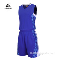 Aangepaste basketbal uniform basketbaltop en shorts